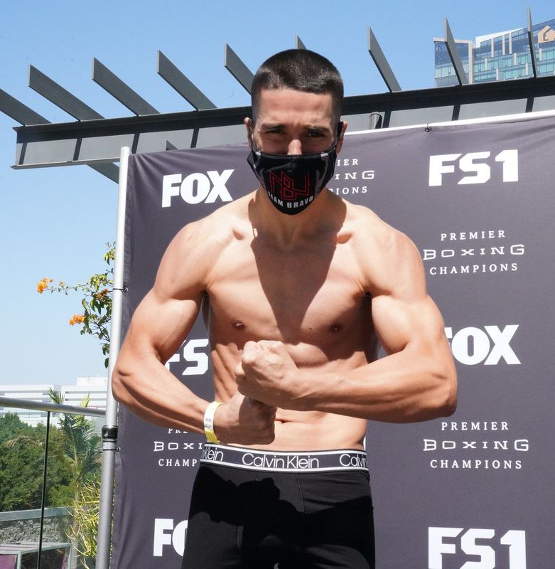 Nestor Bravo at the PBC weigh-in on FS1